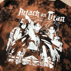 Attack on Titan Bleach Treated UnisexM Long Sleeve